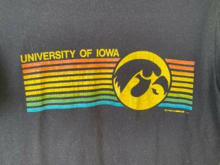 Vintage Iowa Hawkeyes Tee Ncaa Collegiate Graphic Shirt University Of Iowa Tee