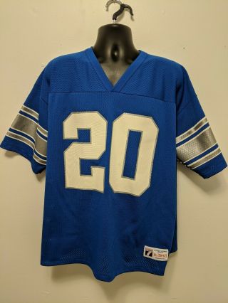 Vintage Barry Sanders 20 Detroit Lions Shirt Jersey Logo 7 Size Xl