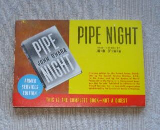 Armed Services Edition Pipe Night Short Stories By John O 