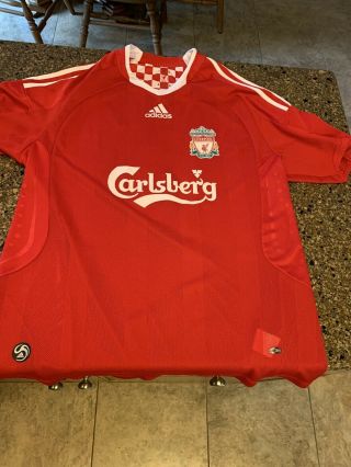 Liverpool 2008 2010 Home Football Shirt Soccer Jersey Torres Adidas - Large