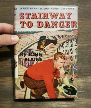 Rick Brant Stairway To Danger 9 John Blaine Science Adventure Grosset Hbdj