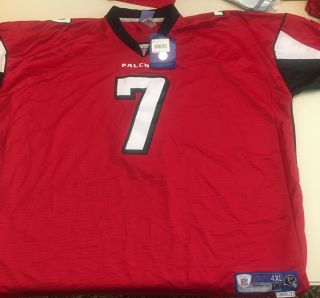 Vintage Michael Vick Atlanta Falcons Reebok Stitched Jersey Red Size 4xl
