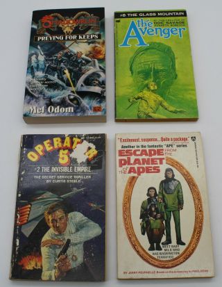 4 Sci - Fi Pbs Shadowrun Preying For Keeps,  Escape From Planet Of The Apes & Vg