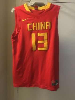 2008 Beijing Olympic Nike Basketball Fiba Team China Yao Ming Jersey Size Med