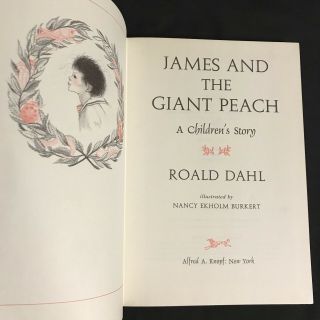 James And The Giant Peach Roald Dahl Early Edition