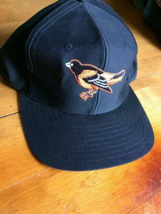 Vintage Mlb Baltimore Orioles Snapback Trucker Hat Cap Black One Size