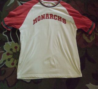 Kansas City Monarchs Negro League T - Shirt Jersey With Kc Patch,  Vintage,  Large