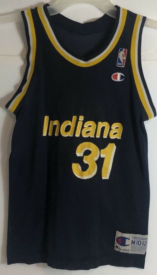 Reggie Miller Vintage Jersey,  Indiana Pacers 31,  Champion Size Xl 10 - 12 Youth