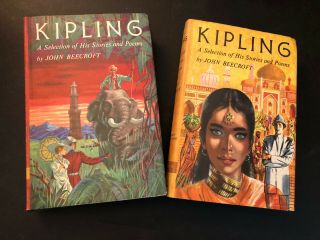 Kipling: A Selection Of His Stories And Poems Vol.  1&2 1956 By John Beecroft Hc