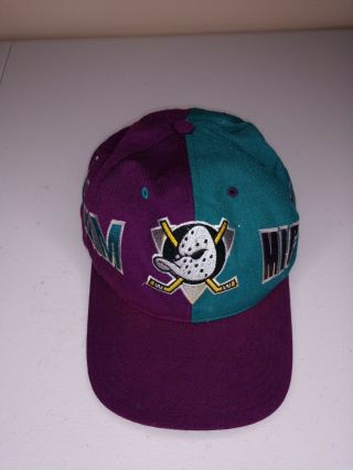 Vintage 90s Anaheim Mighty Ducks Nhl Snapback Hat