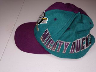 Vintage 90s Anaheim Mighty Ducks NHL Snapback Hat 2