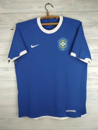 Brazil Brasil Jersey Large 2004 2005 Away Shirt Soccer Football Nike