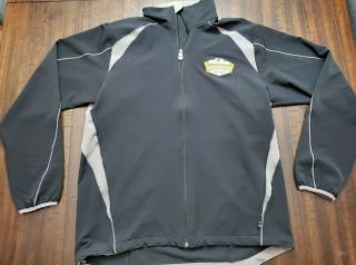 Nfl Green Bay Packers Shareholders Full Zip Jacket Mens Medium Black
