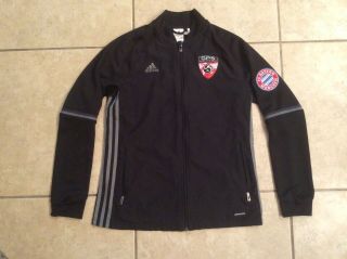 Adidas Gps Fc Bayern Munchen Climalite Adult Medium Full Zip Soccer Track Jacket