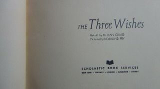 Two Vintage Scholastic Small Paperbacks: Three Wishes 1968 & Kangaroo Stew 1978 3