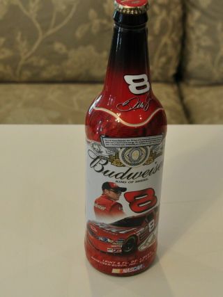 Nascar Dale Earnhardt Jr.  8 22oz Budweiser Bottle Capped With Beer