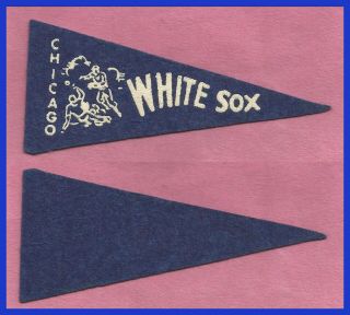 Vintage 1950’s Chicago White Sox Baseball Pennant Rare Wow