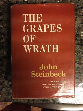 The Grapes Of Wrath By John Steinbeck 1939 Hardcover Dust Jacket Viking Press