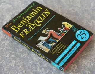 POCKET BOOKS 23 THE AUTOBIOGRAPHY OF BENJAMIN FRANKLIN 1st VG,  1940 RARE 3