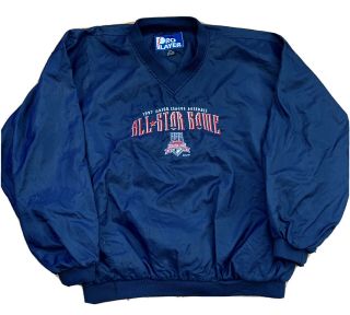 Cleveland Indians 1997 Mlb Baseball All Star Game Pullover Jacket Mens L