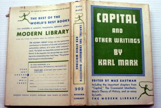 Capital The Communist Manifesto Other Writings Karl Marx Modern Library 202 Hcdj