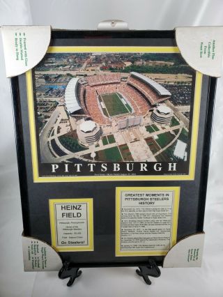 Pittsburgh Steelers Nfl Heinz Field Framed Commemorative Picture Pennsylvania