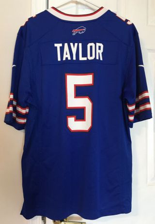 Tyrod Taylor Buffalo Bills Nike Nfl On Field Football Jersey Blue Size Medium