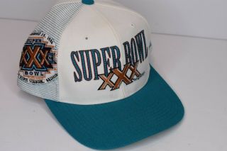 Pro Line Vintage 1996 Bowl Xxx Snapback Hat Sports Specialties Nfl White
