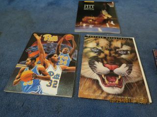 3 - Vintage Pitt Panther Basketball Media Guides 1987/88,  1988/89,  1889/90