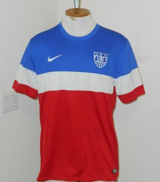Nike Usa Soccer Jersey Sz L Red White Blue