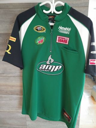 Dale Earnhardt Jr Amp Mountain Dew Large Pit Crew Shirt Patch Embroidery Nascar