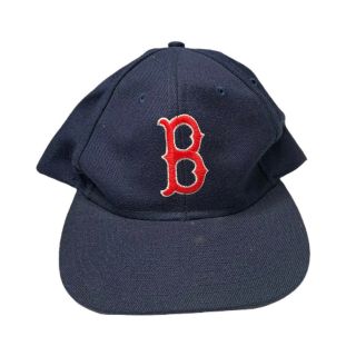 Vintage 80s 90s Merchandise By Logo 7 Boston Red Sox Snapback Hat Blue