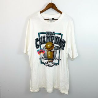 Vintage 1999 San Antonio Spurs Nba Championship T - Shirt Size Xl Puma