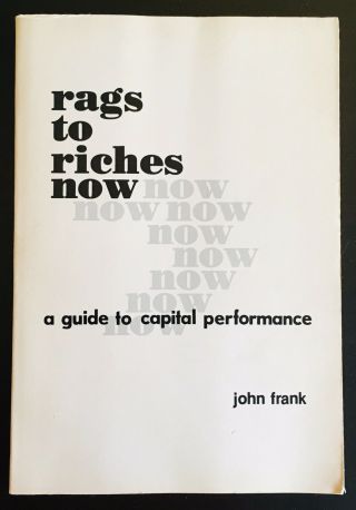 1978 Rags To Riches John Frank Wall Street Stock Market Performance 1st Ed.