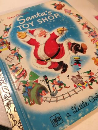 Vintage Christmas Books Santa ' s Toy Shop Little Golden Special Christmas Annual 2