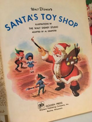 Vintage Christmas Books Santa ' s Toy Shop Little Golden Special Christmas Annual 3