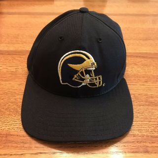 Vintage 90s Pro Line Football Helmet Michigan Wolverines Snapback Hat Cap