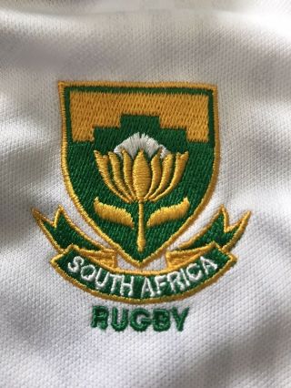ASICS 2018 South Africa Springboks Rugby Union Jersey Shirt Youth Age 7 - 8 EUC 3
