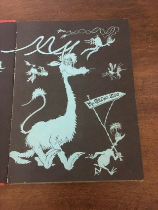 Dr.  Seuss,  IF I RAN THE ZOO Vintage Book Copyright 1950 Early Edition 2