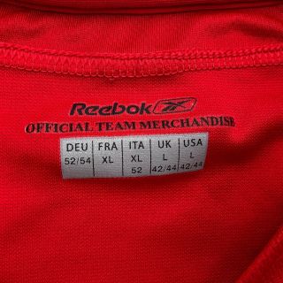 Liverpool Carlsberg Reebok Long Sleeve Jersey Shirt,  Size Large (42 - 44),  Red
