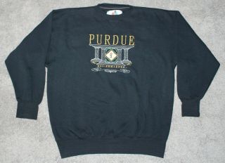 Vtg 90s Purdue Boilermakers Sweatshirt Men 