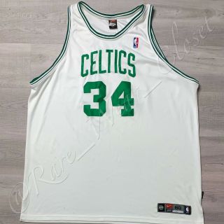 Nba Jersey Boston Celtics Paul Pierce Nike Authentic Sz 60 Vtg Distressed White