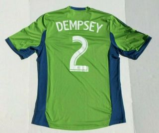 Adidas Seattle Sounders Fc Mls Clint Dempsey Soccer Jersey,  Large Adult
