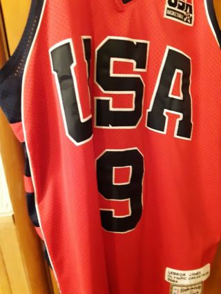 Lebron James 9 - Dream Team Usa Jersey - Mitchell & Ness 2xl - Nwt - Ex -