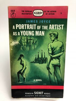 A Portrait Of The Artist As A Young Man James Joyce Signet 664 1st Printing