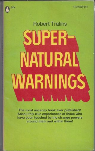 Robert Tralins / - Natural Warnings First Edition 1974