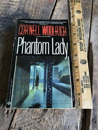 Phantom Lady By William Irish - Aka Cornell Woolrich Ballantine Books 1st Ed