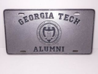 Georgia Institute Of Technology Alumni Metal License Plate Georgia Tech Official