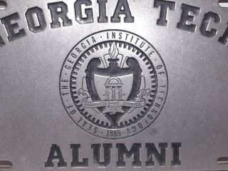 Georgia Institute of Technology Alumni Metal License Plate Georgia Tech Official 3