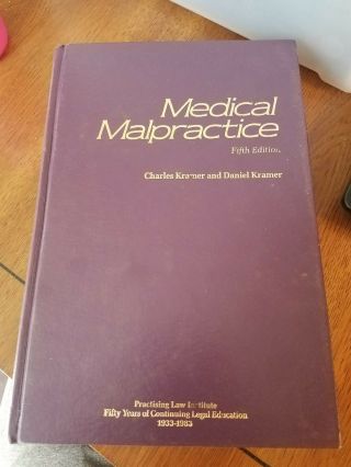 Medical Malpractice,  5th Edition,  1983,  Hardcover
